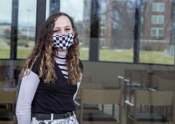 CMU student Morgan O'Donnell is excited to use the center for Reflection as a place to meditate.